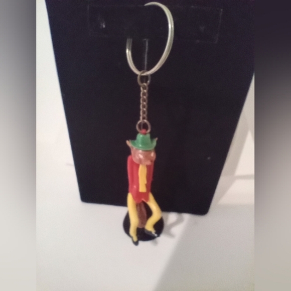 Honest John Fox Character Pinocchio Keychain Purse Charm RARE Vintage - Picture 2 of 5